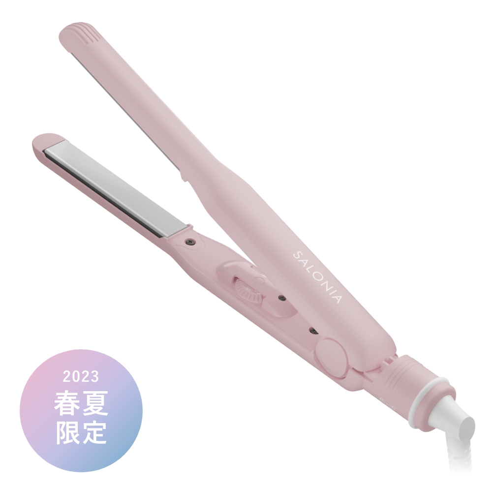 SALONIA サロニア ストレートヘアアイロン ネイビー SL-004SNV - 健康