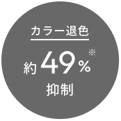 カラー退色49％※抑制