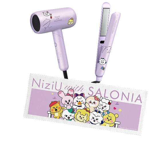 プレゼント　NiziUオリジナルグッズ　NIZOOオリジナルステッカー、直筆サイン入りアイロン / ドライヤー
