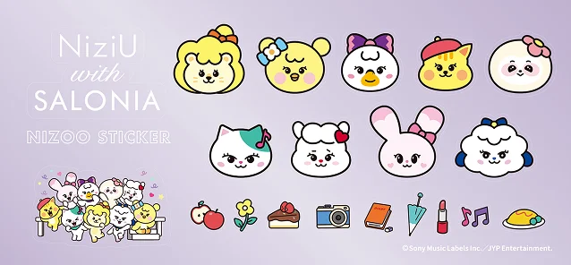 NIZOO  オリジナルステッカー見本