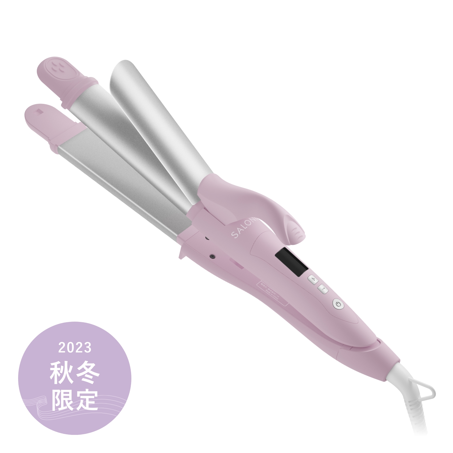 ミニ ヘアアイロン ストレートカール2Way 髪セット 小型 ピンク新品未