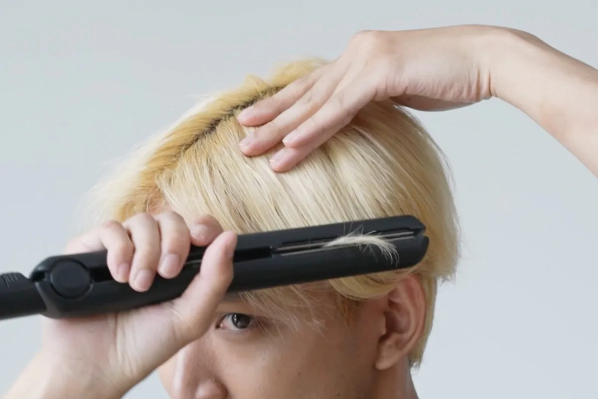 毛流れセンターパートヘアの仕方