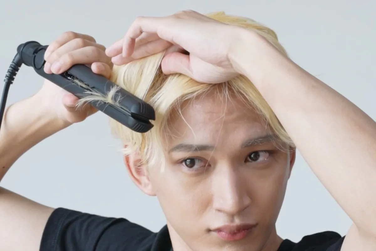 毛流れセンターパートヘアの仕方