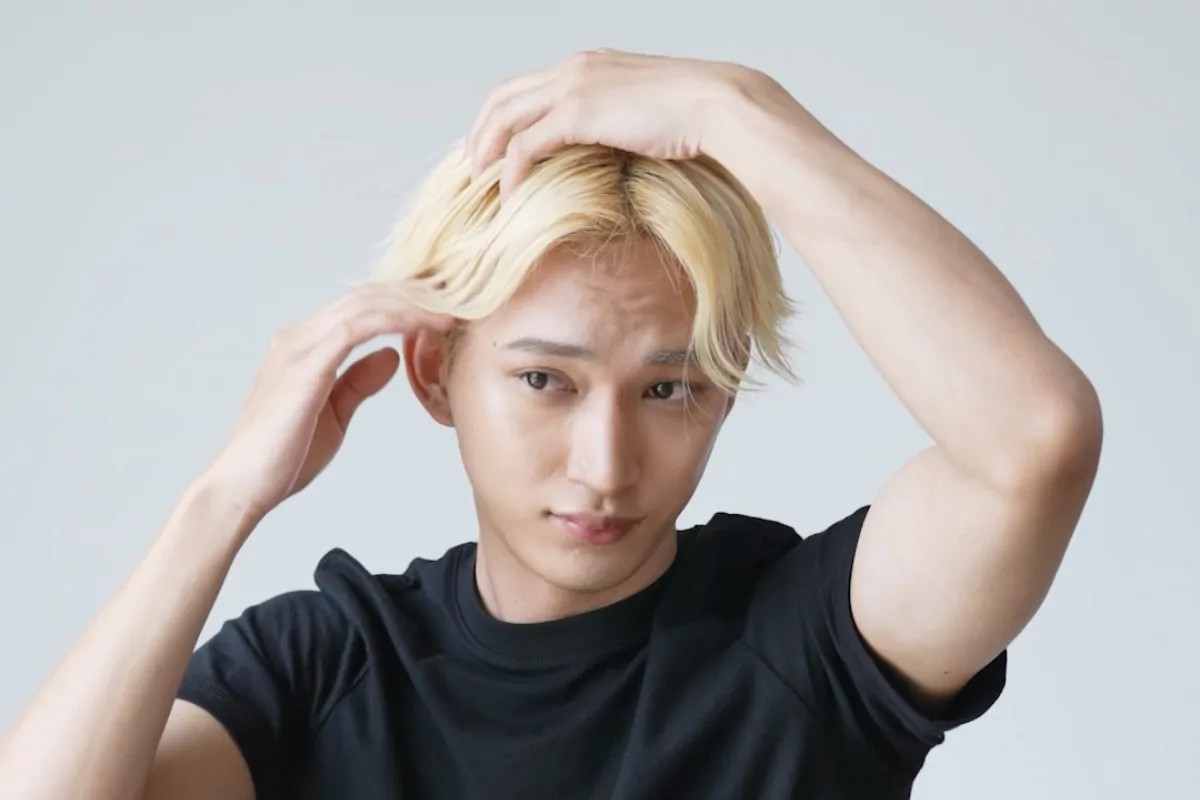 毛流れセンターパートヘアの仕方