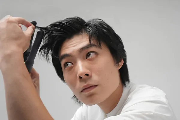 コンマヘアの仕方